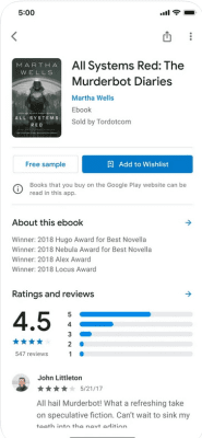 Скриншот приложения Google Play Книги - №5