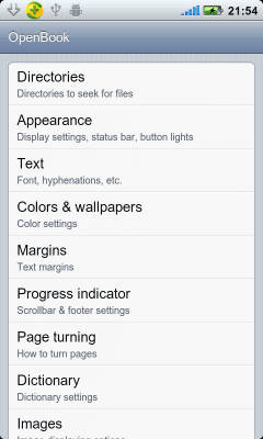 Скриншот приложения Open Book Reader - №8