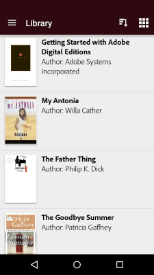 Скриншот приложения Adobe Digital Editions - №1