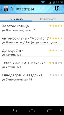 Скриншот приложения Афиша Донецка - №3