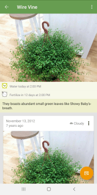 Скриншот приложения Garden Manager : Plant Alarm - №2