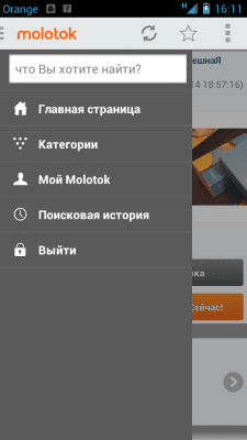 Скриншот приложения Molotok.ru - №5
