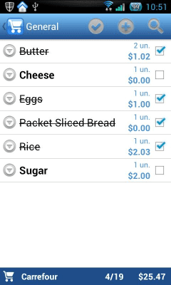 Скриншот приложения Pocket Shopping Lite - №5