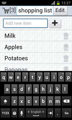 Скриншот приложения ExpertiseNetComs shopping list - №4