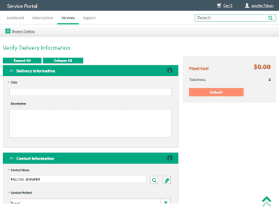 Скриншот приложения HPE Service Request Catalog - №5