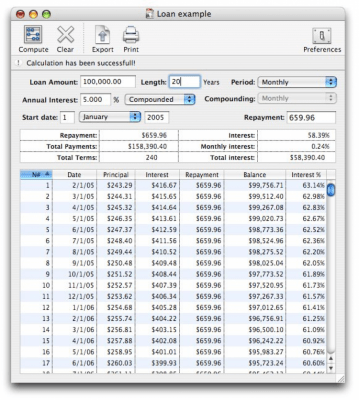 Скриншот приложения Loan Calc - №1