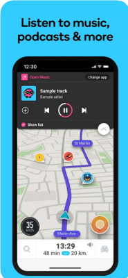 Скриншот приложения Waze Навигатор & Пробки - №4