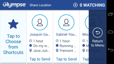 Скриншот приложения Glympse for Auto - Share GPS - №4