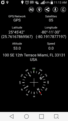 Скриншот приложения Simple GPS Coordinate Display - №1