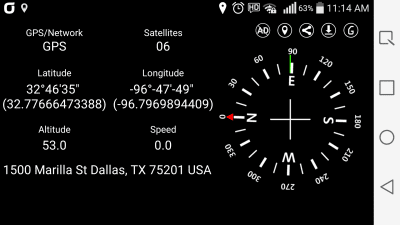 Скриншот приложения Simple GPS Coordinate Display - №5
