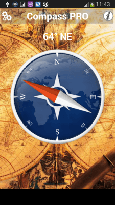 Скриншот приложения Compass Pro for Android - №1