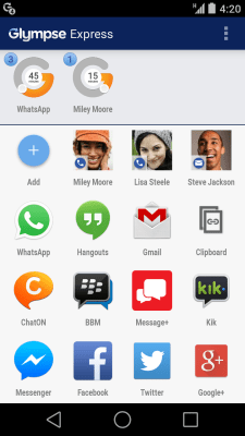 Скриншот приложения Glympse Express - №3