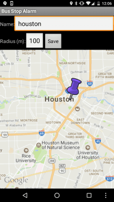 Скриншот приложения Bus Stop Alarm - №1