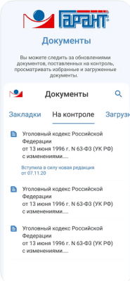 Скриншот приложения ГАРАНТ для iOS - №4