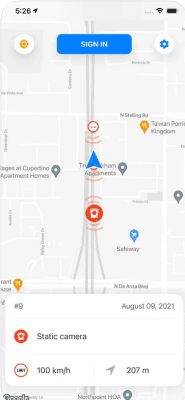 Скриншот приложения Детектор камер скорости - №3