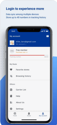 Скриншот приложения 17TRACK - №5