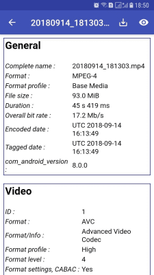 Скриншот приложения MediaInfo - №1