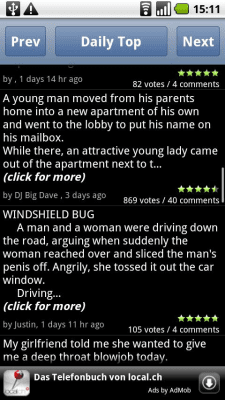 Скриншот приложения Dirty Jokes - №3