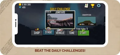 Скриншот приложения Hill Climb Racing - №5