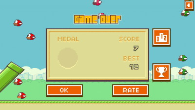 Скриншот приложения Flappy Pipe - №3