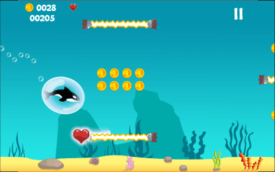 Скриншот приложения Killer Whale 2D Platform Game - №3