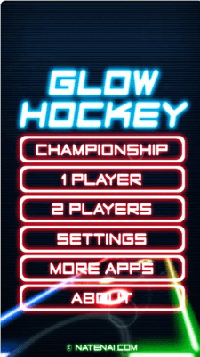 Скриншот приложения Glow Hockey - №2