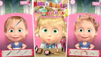 Скриншот приложения Маша и Медведь Игры Парикмахерская и Салон Красоты - №2