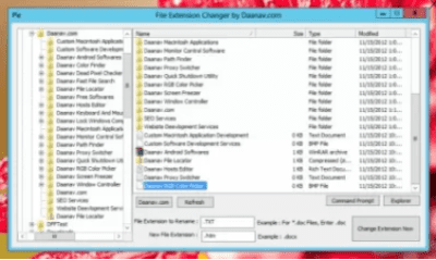 Скриншот приложения Daanav File Extension Changer - №2