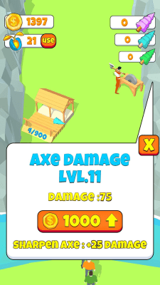 Скриншот приложения Idle Lumberjack 3D - №3