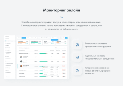 Скриншот приложения ИНСАЙДЕР - система мониторинга и оценки эффективности работы сотрудников за ПК и смартфонами. - №19