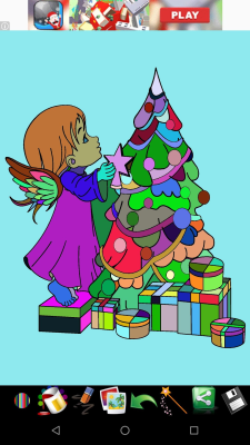 Скриншот приложения Новогодняя раскраска - №6