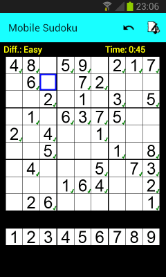 Скриншот приложения Mobile Sudoku (Free) - №3