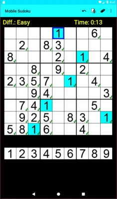 Скриншот приложения Mobile Sudoku (Free) - №5