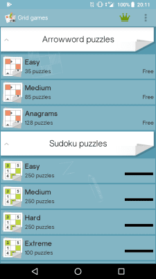 Скриншот приложения Grid games (crossword, sudoku) - №6