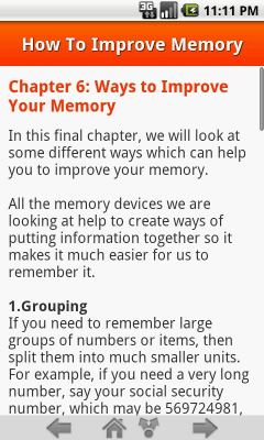 Скриншот приложения How To Improve Memory - №3