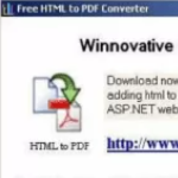 Free HTML To PDF Converter скачать на Windows бесплатно