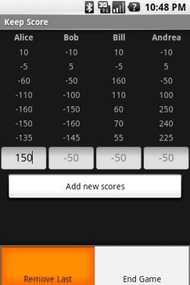 Скриншот приложения Keep Score - №2