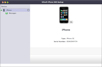 Скриншот приложения Xilisoft iPhone SMS Backup - №1