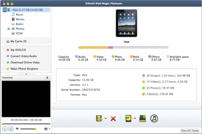 Скриншот приложения Xilisoft iPad Magic Platinum - №1