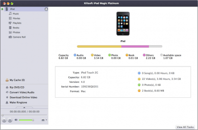 Скриншот приложения Xilisoft iPod Magic Platinum - №1