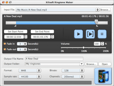 Скриншот приложения Xilisoft Ringtone Maker - №1