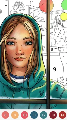 Скриншот приложения Happy Color – раскраска по номерам - №4