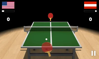 Скриншот приложения Virtual Table Tennis 3D - №1