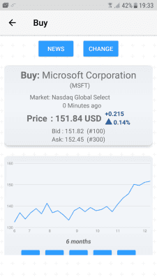Скриншот приложения Stock Market Simulator - №2
