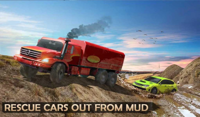 Скриншот приложения Extreme Offroad Mud Truck Simulator 6x6 Spin Tires - №1