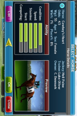 Скриншот приложения Virtual Horse Racing 3D - №3