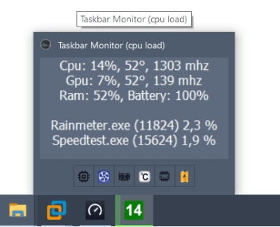 Скриншот приложения Taskbar Monitor - №2