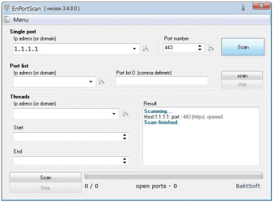 Скриншот приложения EnScanPort - №3