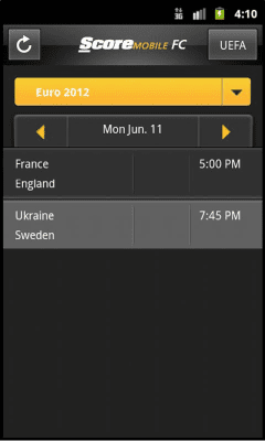 Скриншот приложения ScoreMobile FC - №5