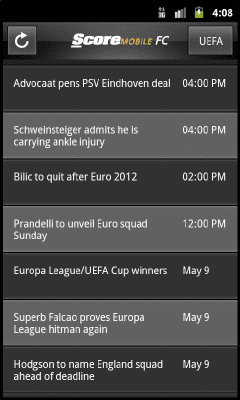 Скриншот приложения ScoreMobile FC - №7